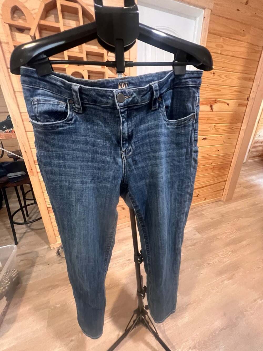KUT from the Kloth Jeans Size 12 Blue Denim Wash Stretch